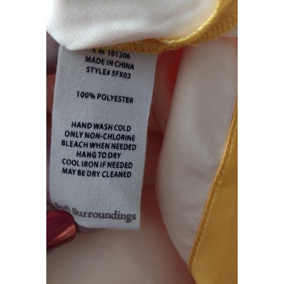 Soft Surroundings Floral Satin Kimono Top Size 2X Boho Fall Lagenlook Asian Art - Picture 6 of 7